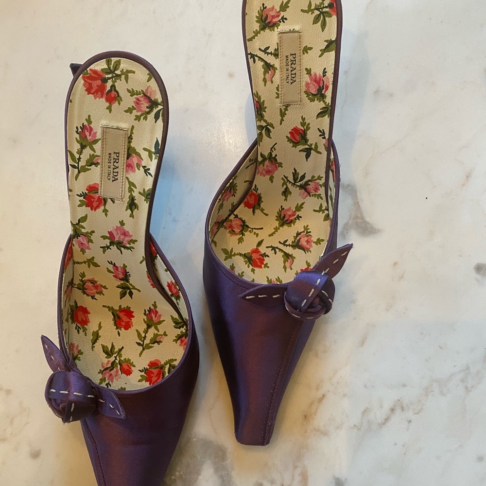 Prada heeled mule